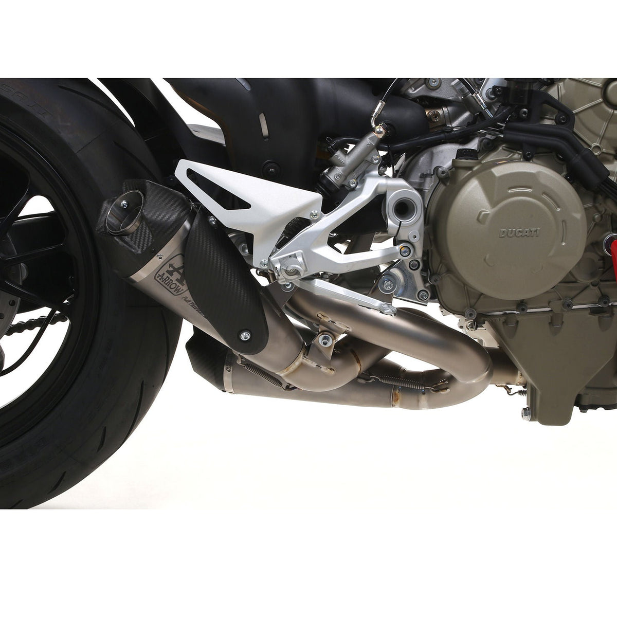 Arrow Works Full Titanium Slip-On Exhaust for Streetfighter V4 V4S