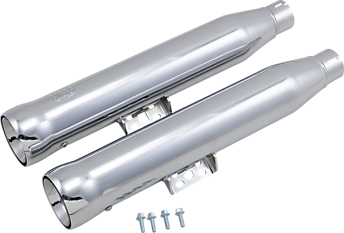 Cobra Neighbor Hater Slip-On Mufflers - Chrome - FLHC/FLHCS/FLDE