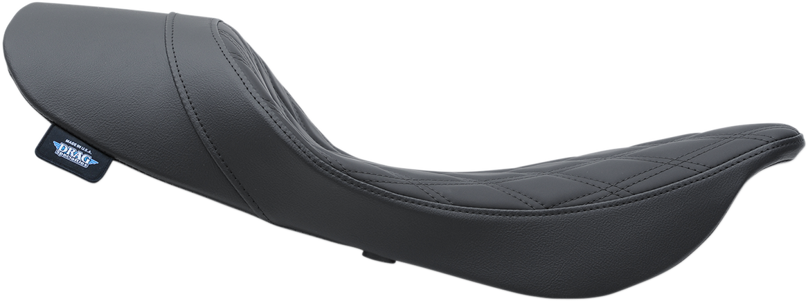 Drag Specialties Seats Low Profile Solo Seat - Forward - Double Diamond - FL '99-'07