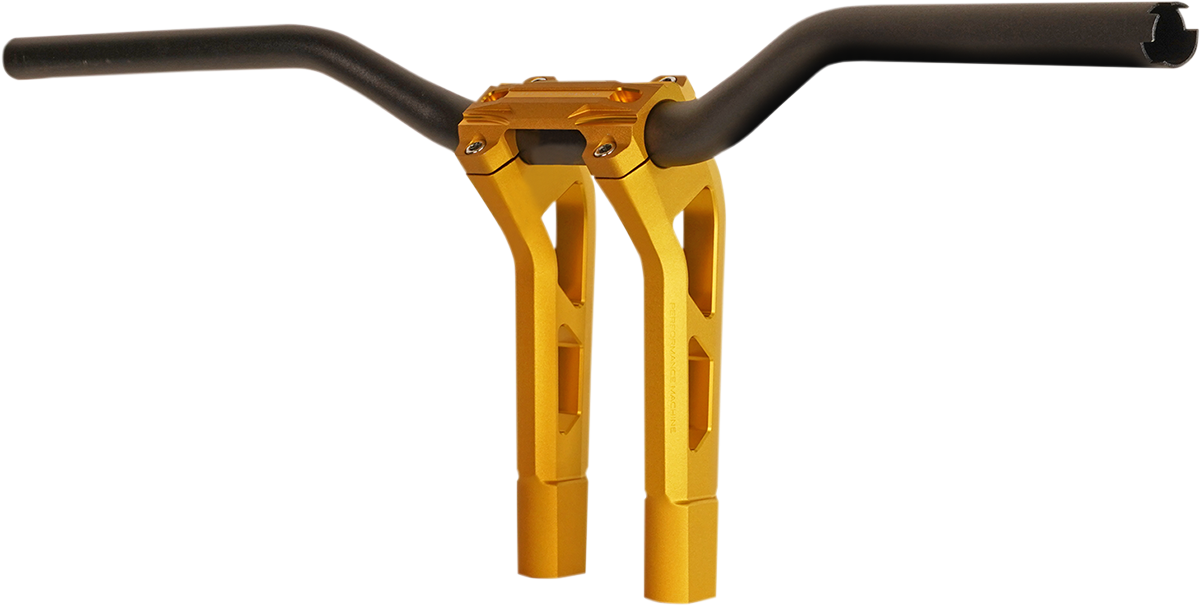 Performance Machine (PM) Phatbar & Riser Kit - External Wiring - 9" - Gold Ops