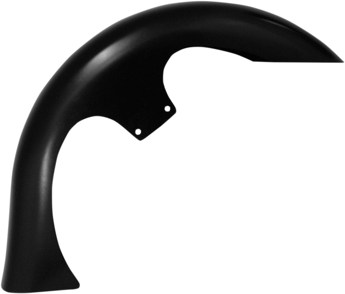 Klock Werks Slicer Front Fender Kit - For Raked Frames - Black - 26" - HD Touring/Trike