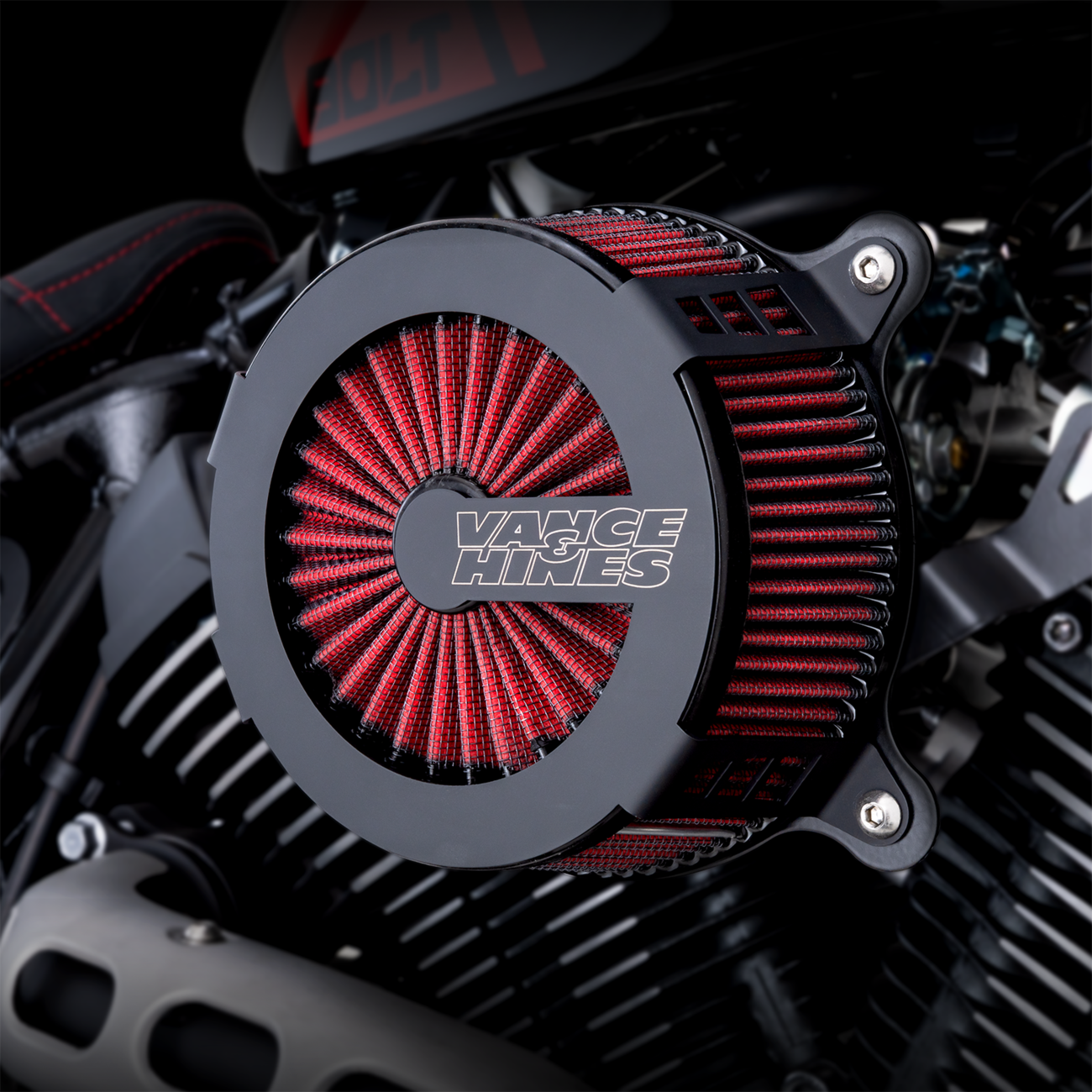 Vance & Hines VO2 Cage Fighter Air Intake Kit - Black