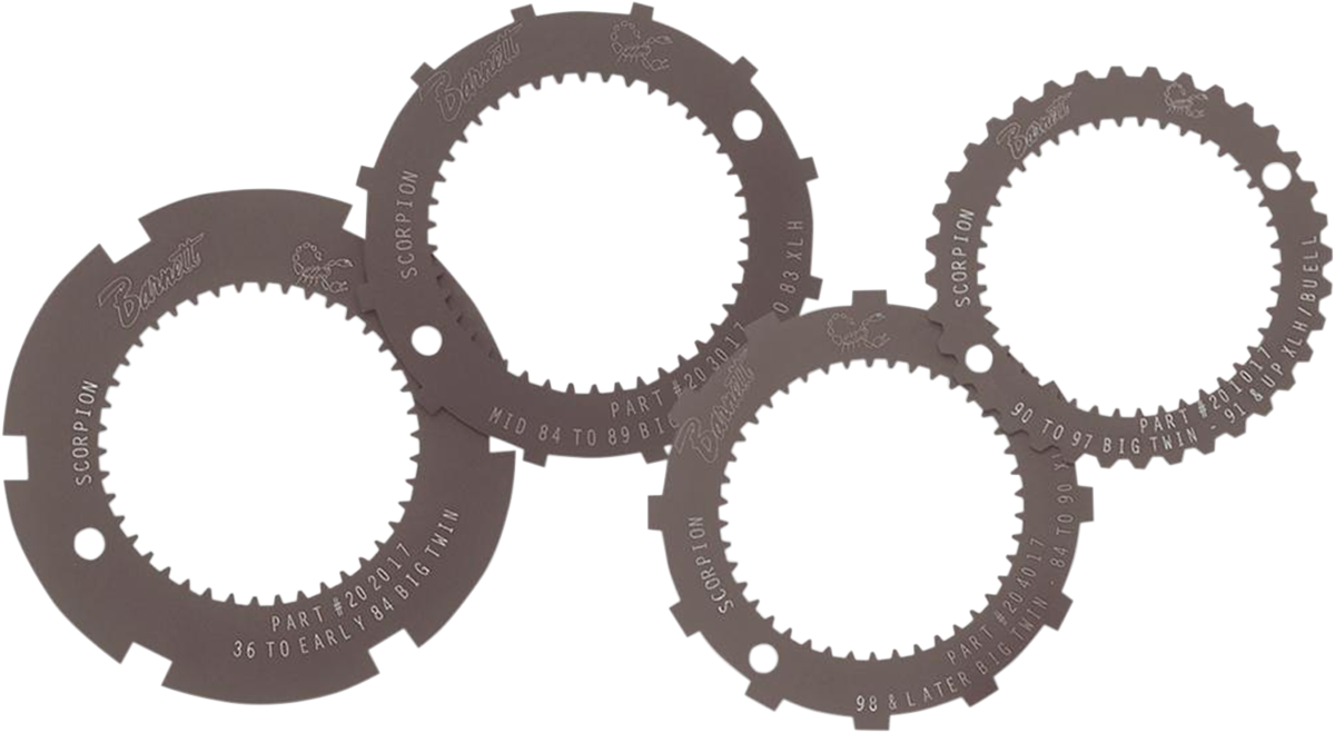 Barnett Lock Plate - Clutch Basket - Scorpion - Set 4