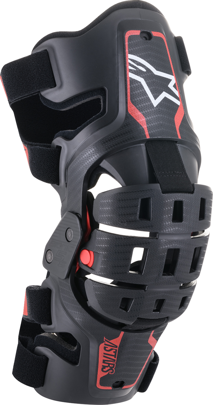 Alpinestars Youth Bionic 5S Knee Braces - Black/Red