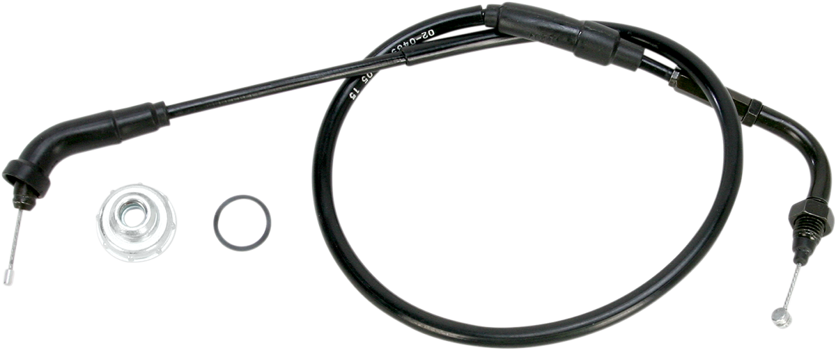 Motion Pro Black Vinyl Throttle Cable - Pull - +3" - '86-'25 Honda 50
