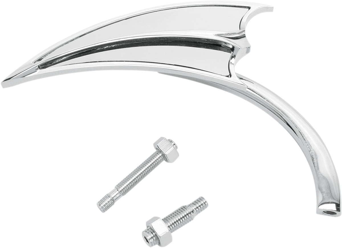 Arlen NESS Mirror - Micro - Scoop - Side View - Triangle - Chrome - Right