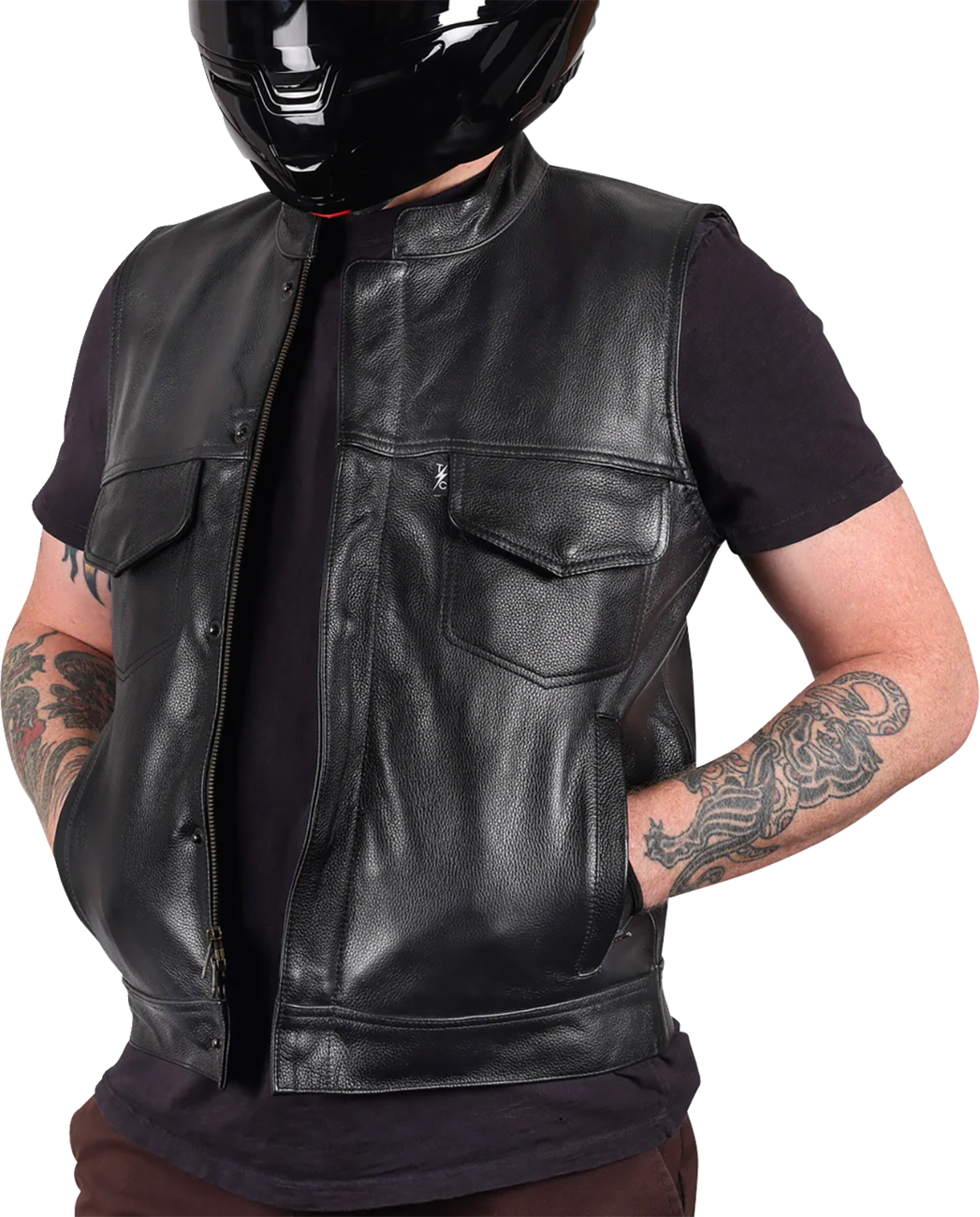 Thrashin Supply CO. Mulholland Leather Riding Vest