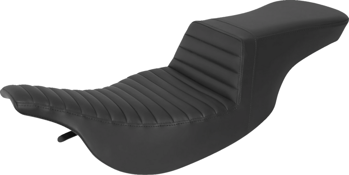 Saddlemen Tour Step-Up Seat -Tuck-N-Roll - Black - FL '97-'07
