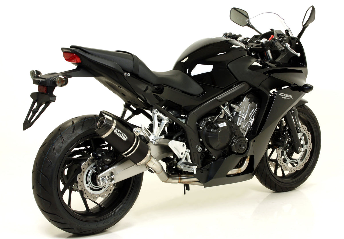 Street Thunder Aluminium Dark" Slip On With Carbon End Cap"
