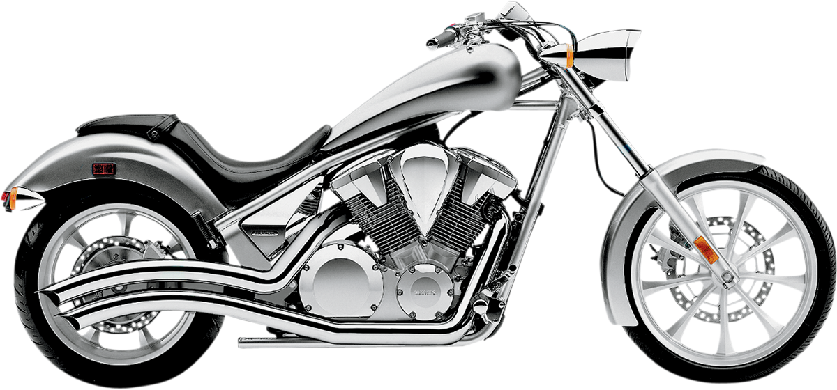 Cobra Speedster Swept Exhaust - Chrome - VT1300