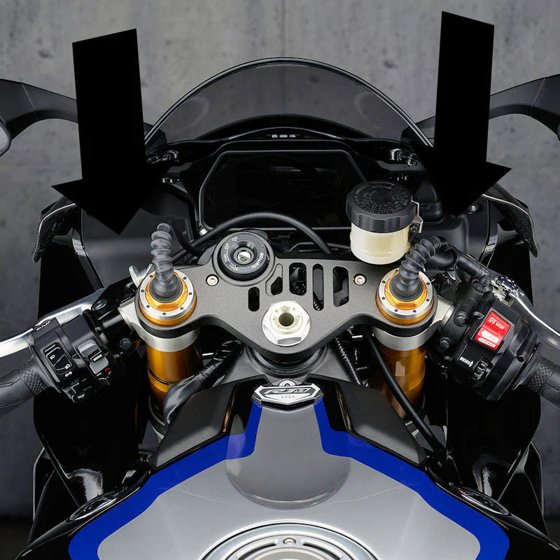 Fullsix Carbon Fiber Instrument Cluster Cover Set For Yamaha R1 R1M 2020-2025