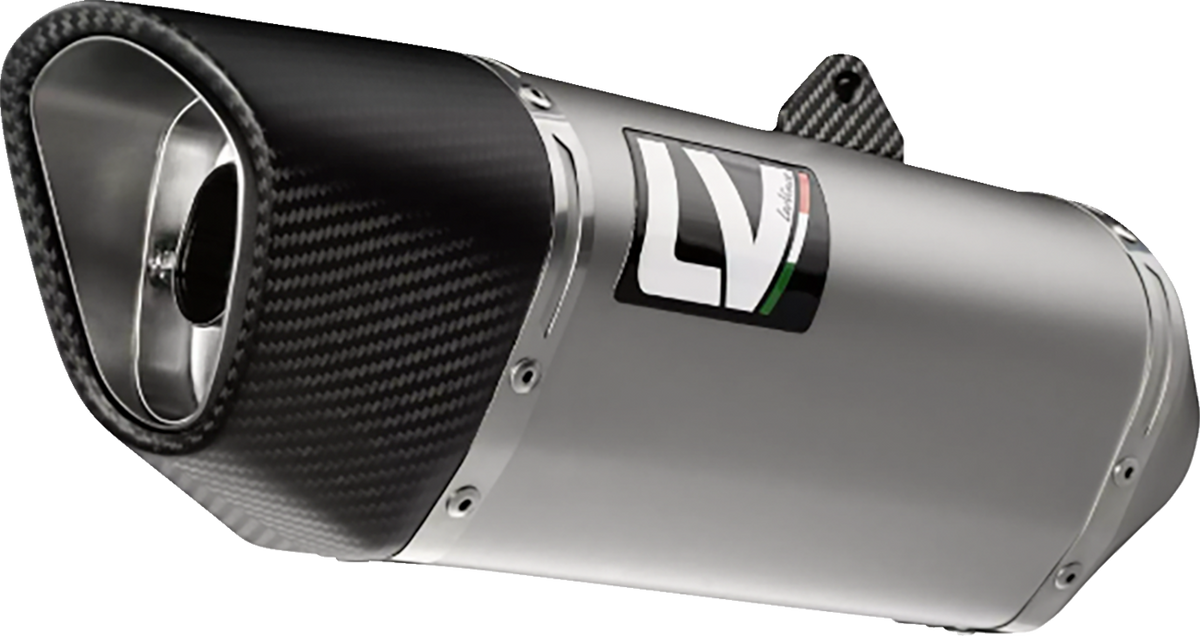 LeoVince LV-14 R Slip-On Muffler - Stainless Steel - Honda CB 750 Hornet