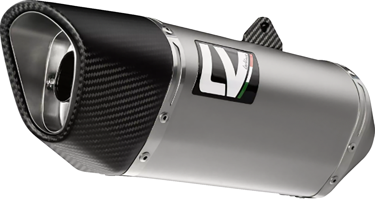 LeoVince LV-14 R Slip-On Muffler - Stainless Steel - Honda CB 750 Hornet
