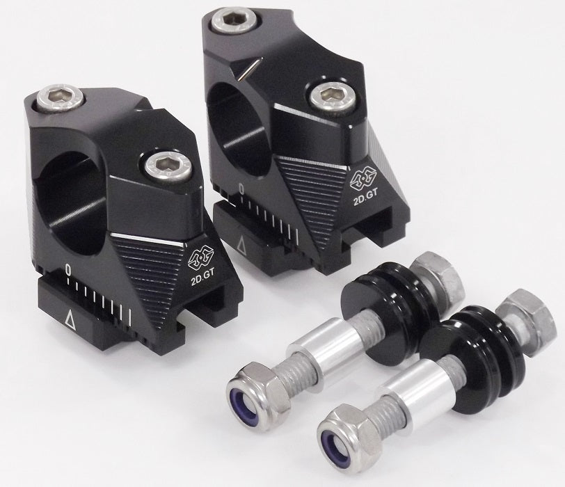 Gilles Tooling 2DGT Adjustable Handlebar Brackets With ABK-15 Black