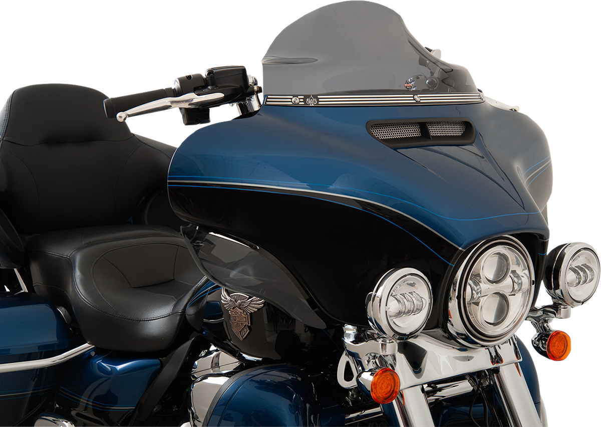 Klock Werks Flare® Windshield Trim - Logo - Black Contrast - '14-'25 FLH