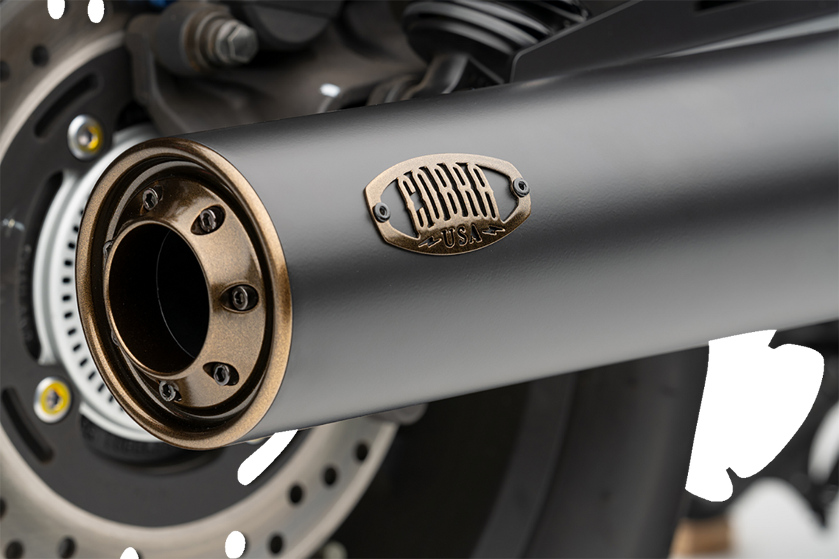 Cobra Bronze Tip Slip-On Muffler - Rebel