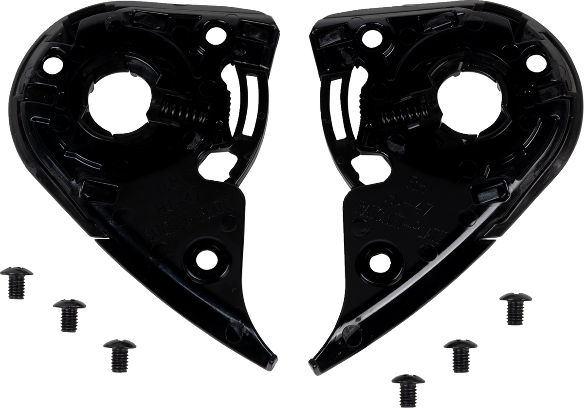 HJC HJ-47 Gear Plate Set - RPHA 60 - Black