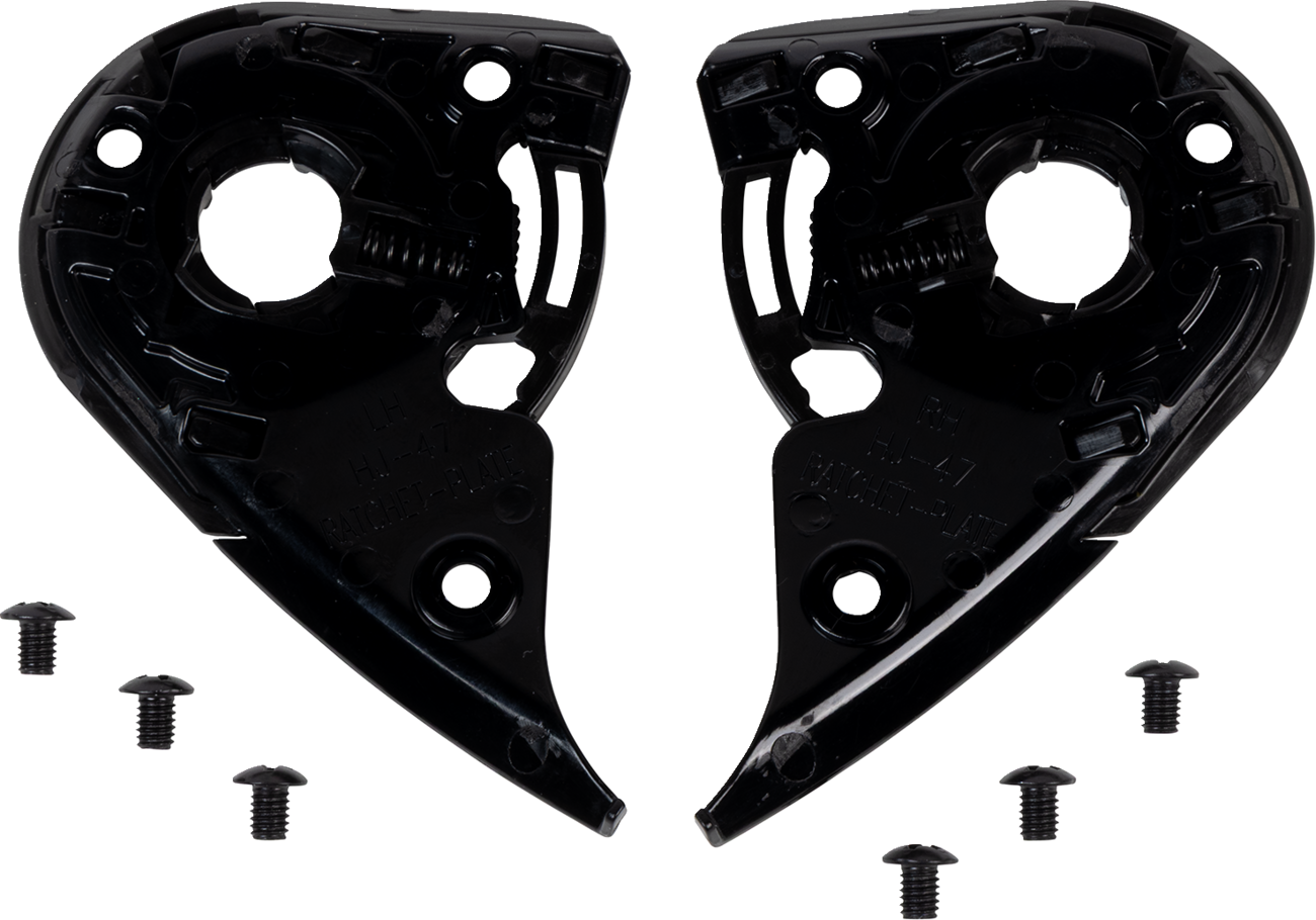 HJC HJ-47 Gear Plate Set - RPHA 60 - Black