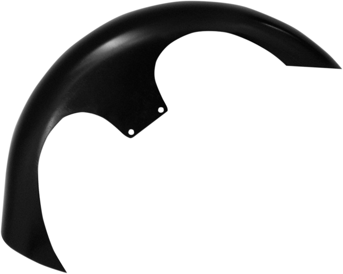 Klock Werks Shank Front Fender Kit - For Raked Trees - Black - 23" - HD Touring/Trike