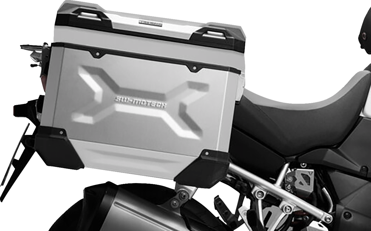 SW-Motech TRAX ADV Hard Case - 45 Liter - Silver - Left