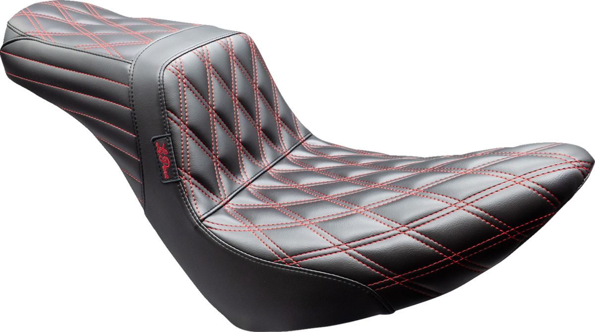 Le Pera Tailwhip Seat - Black - Double Diamond - Red Stitch - FX/FL '18-'25