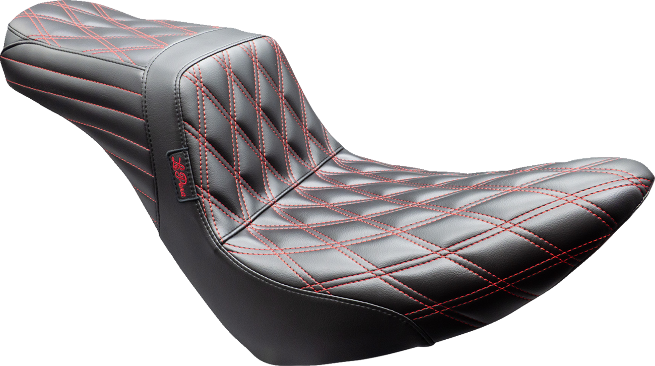 Le Pera Tailwhip Seat - Black - Double Diamond - Red Stitch - FX/FL '18-'25