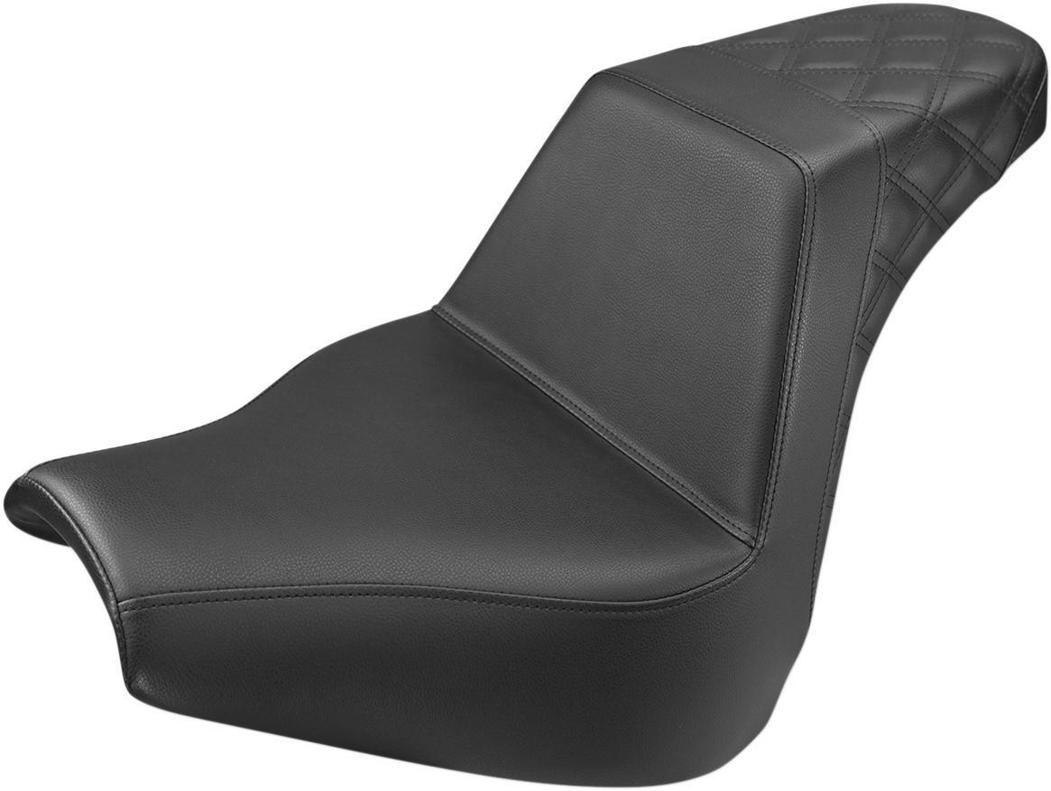 Saddlemen Step-Up Seat - Rear Lattice Stitch - Black - FXBR/S '18-'20