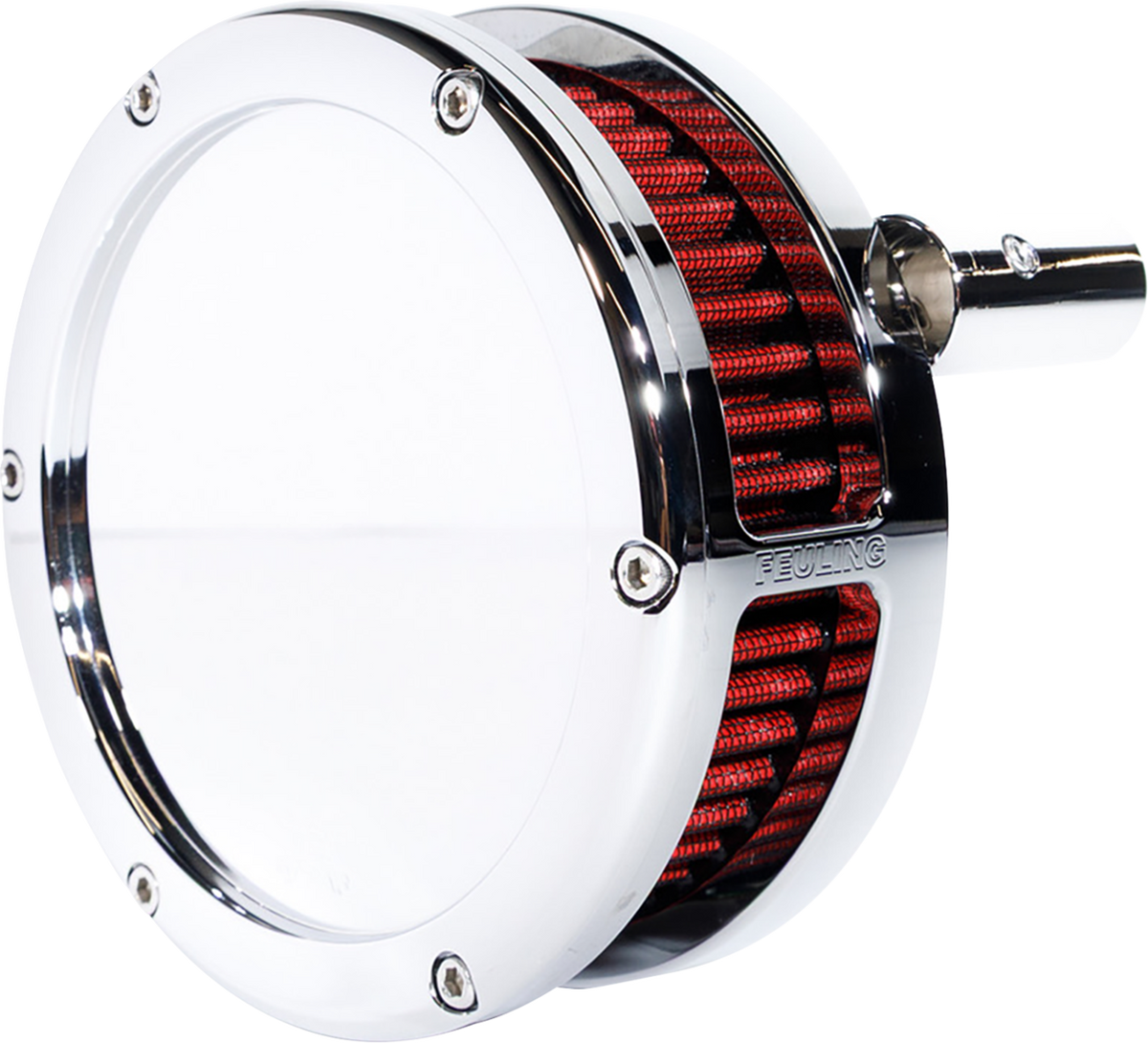 Feuling Parts Slim BA Air Cleaner Kit - Chrome - Red Filter - '93-'99 EVO Big Twin