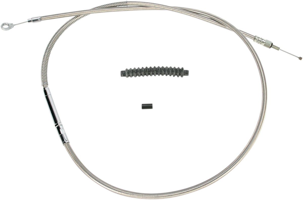 Barnett High-Efficiency Stainless Steel Clutch Cable For Harley-Davidson - +8" - '89-'06 Touring
