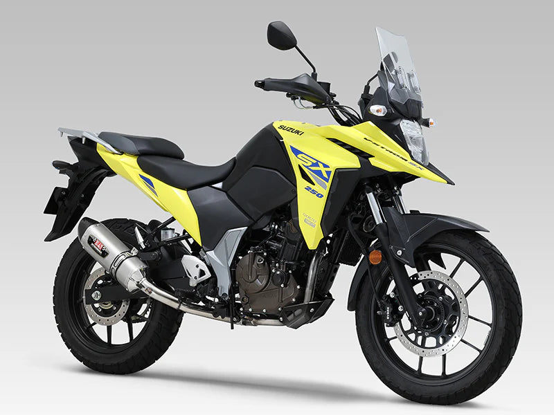 Yoshimura V-Strom250sx 2023 JMCA RACE R77S Stainless Steel Sleeve, With Carbon End Cap