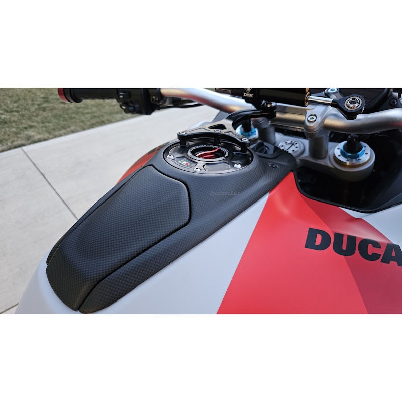 Ducabike DBK Carbon Fiber Upper Tank Cover for Multistrada V4 V4S Pikes Peak RS