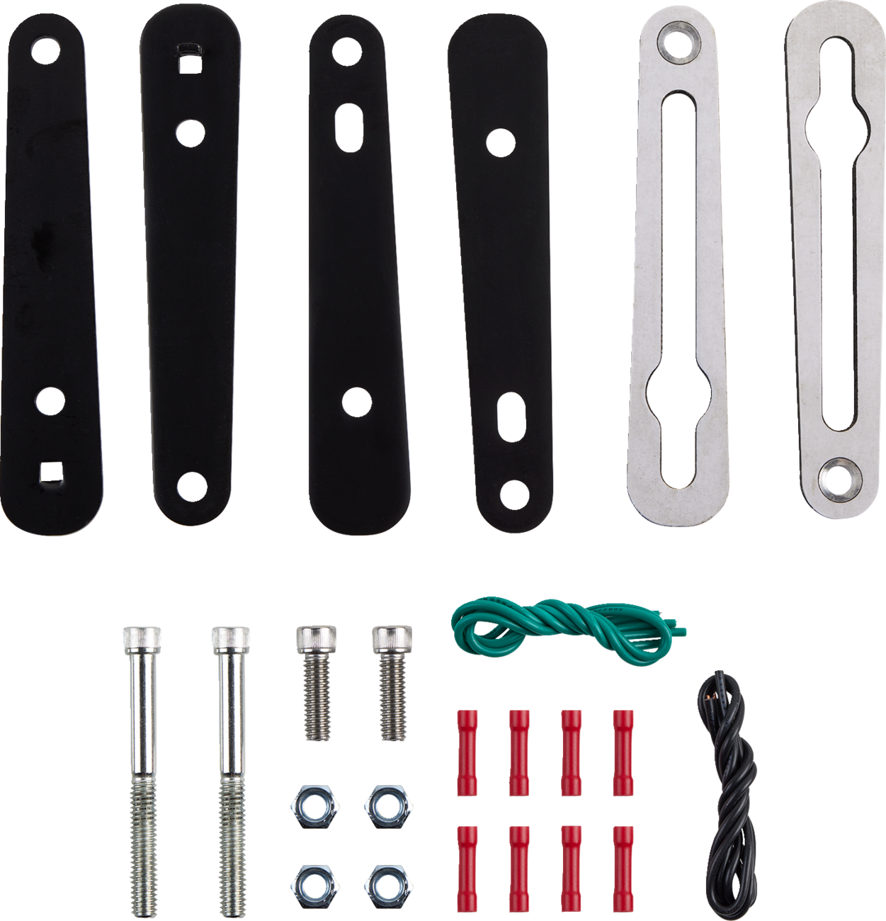 Saddlemen Turn Signal Relocation Kit - Dyna - Black