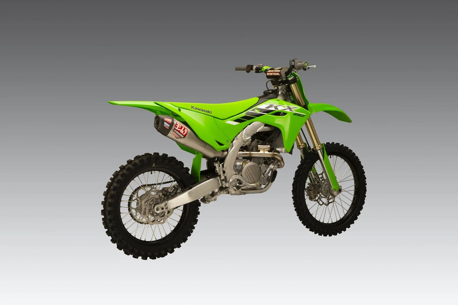 Yoshimura KX250/X 25-26 RS-12 Stainless Full Exhaust, W/ Stainless Muffler