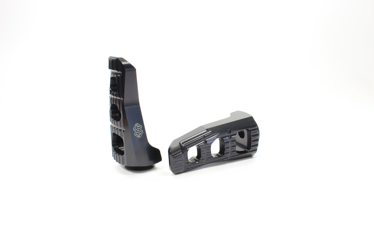 Gilles Tooling Replacement Footrests Touring, Pillion, Black