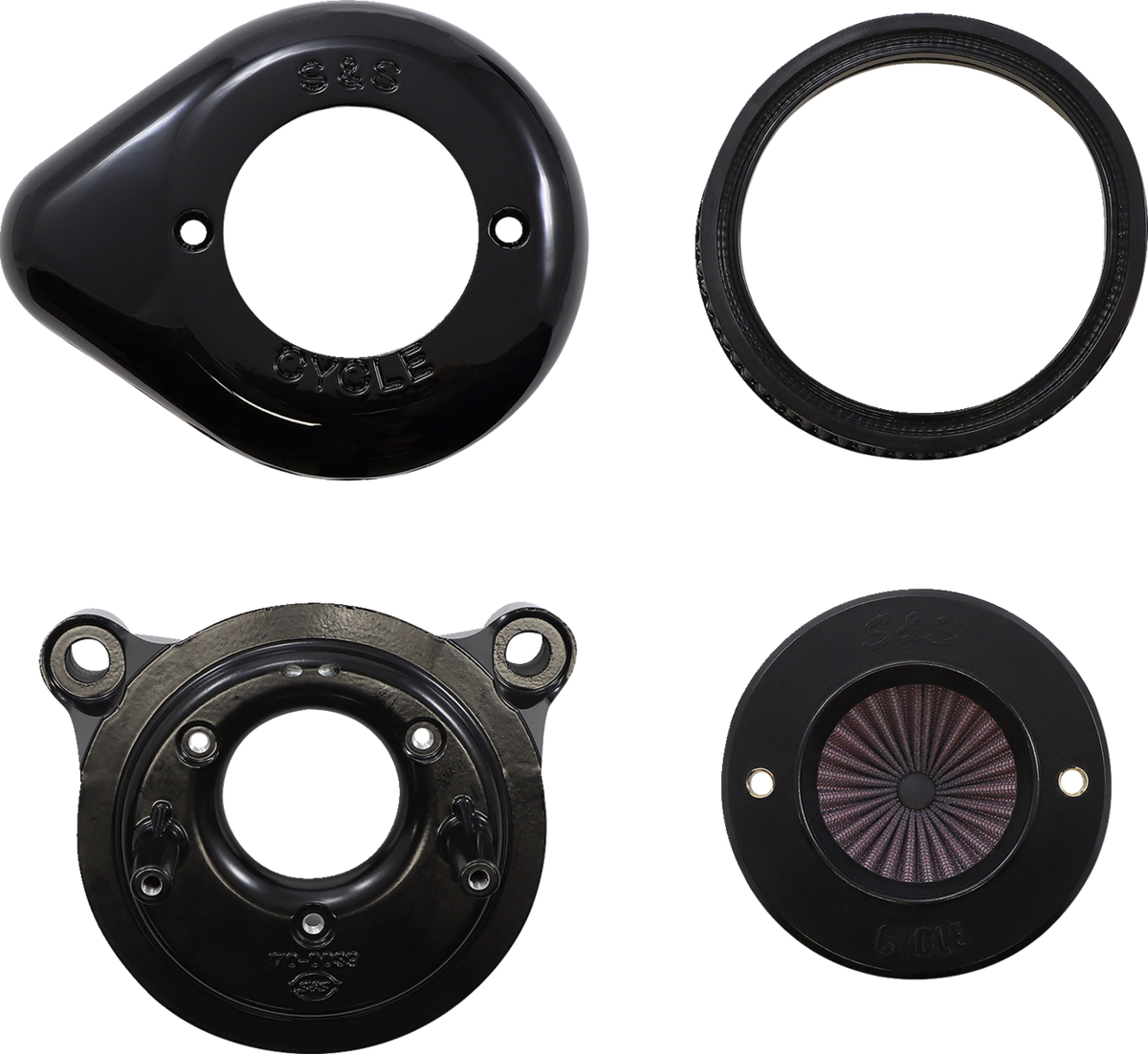 S&S Cycle Air Stinger Stealth Air Cleaner Kit - Black