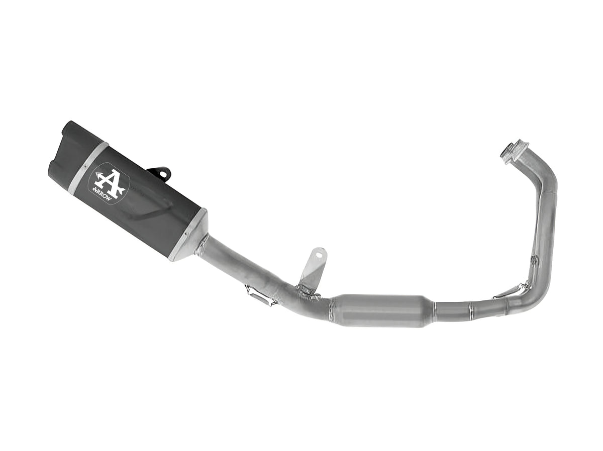 71094AKN Full System Racing With Indy Race Evo Aluminium Dark Slip Ons