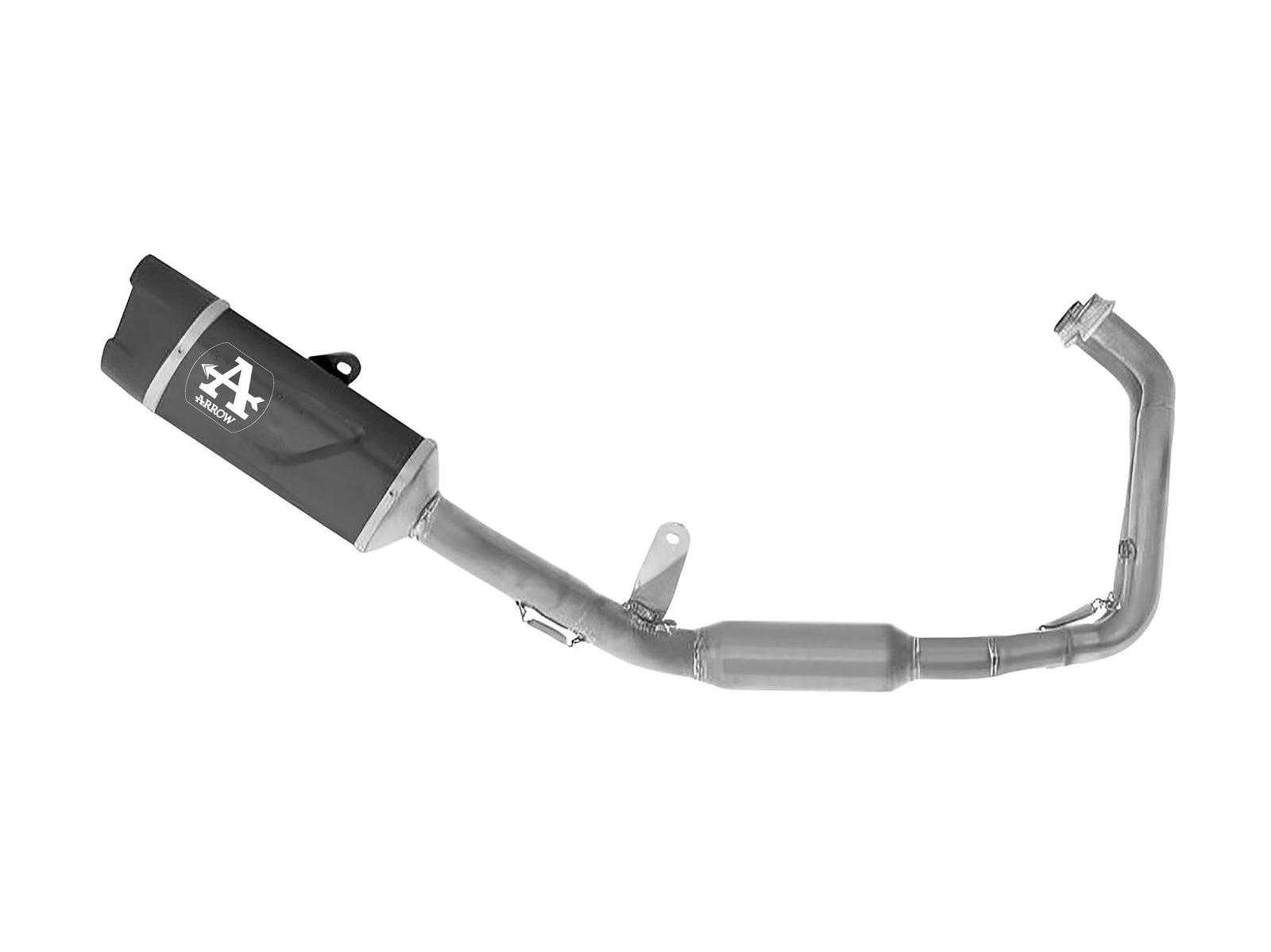 71094AKN Full System Racing With Indy Race Evo Aluminium Dark Slip Ons