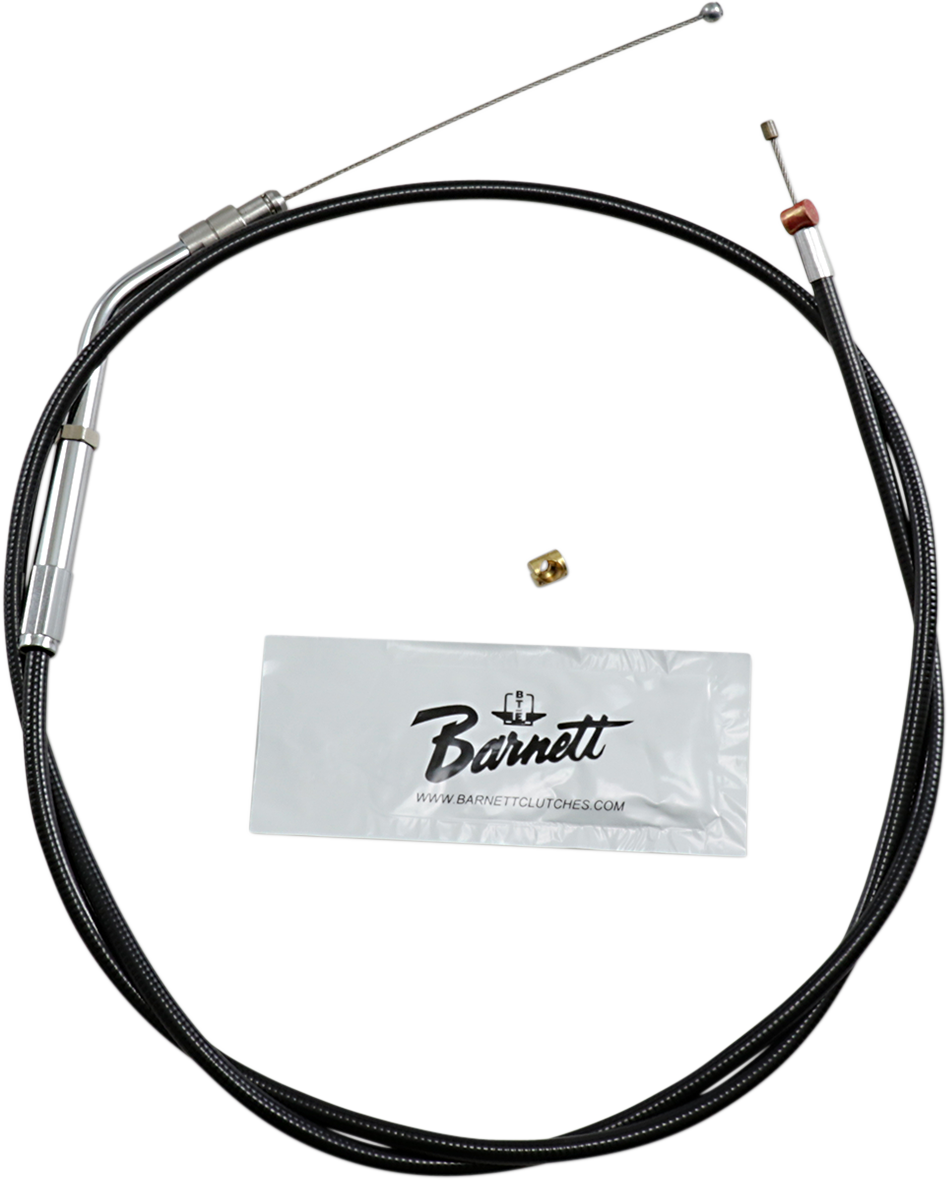 Barnett Black Vinyl Throttle Cable - +6" Size - 38" Length