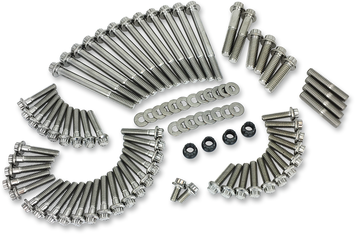 Feuling Parts Fastener Kit - External Engine - 12-Point - M8