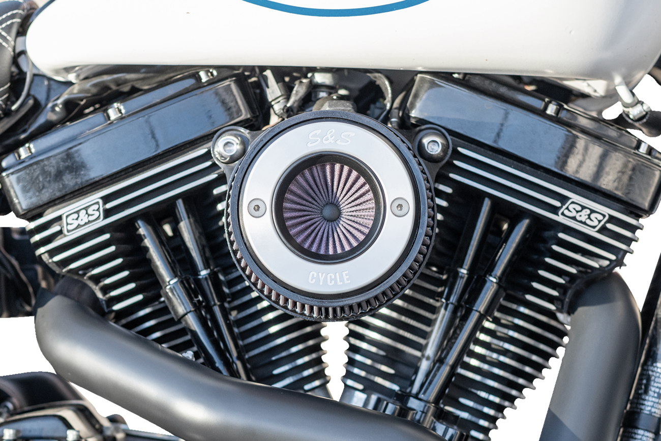 S&S Cycle Air Stinger Stealth Air Cleaner Kit - Black Chrome Ring