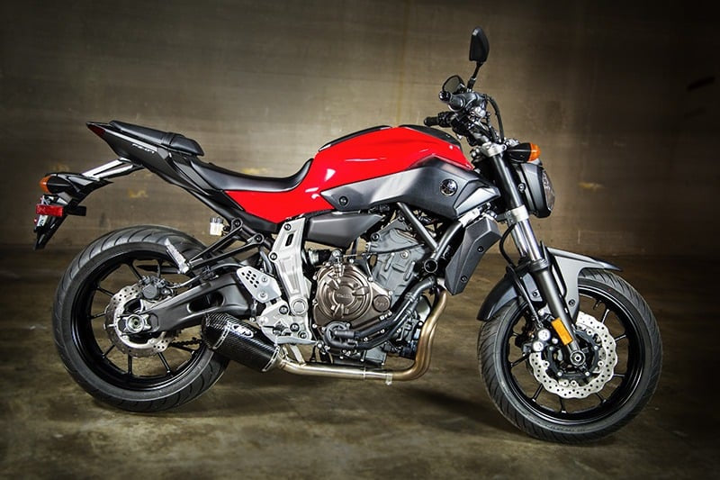 M4 Exhaust 2015 Yamaha FZ07 Carbon Fiber Slip On