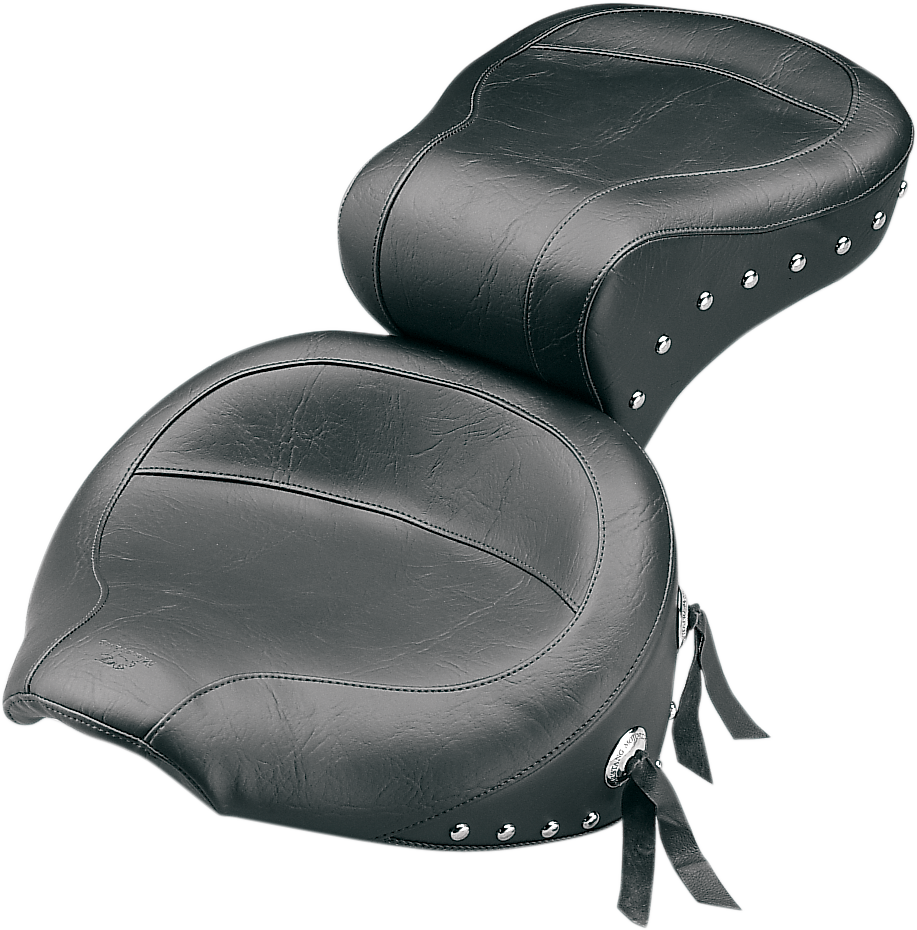 Mustang Wide Studded Touring Seat - Softail '84-'99