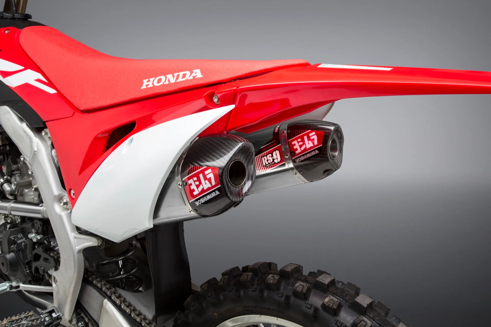 Yoshimura CRF250R 18-21/Rx RS-9T Stainless Full Exhaust, W/ Dual Stainless Mufflers