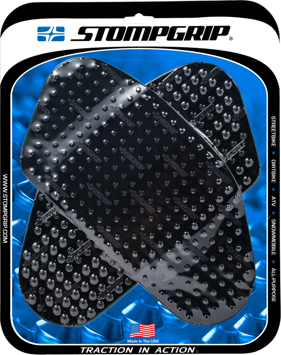 StompGrip Tank Grips - Volcano - Black - Honda - CBR '03-'07