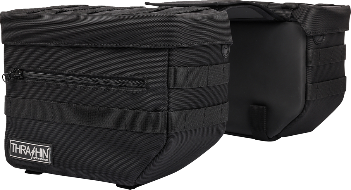 Thrashin Supply CO. Essential Saddlebags - Black