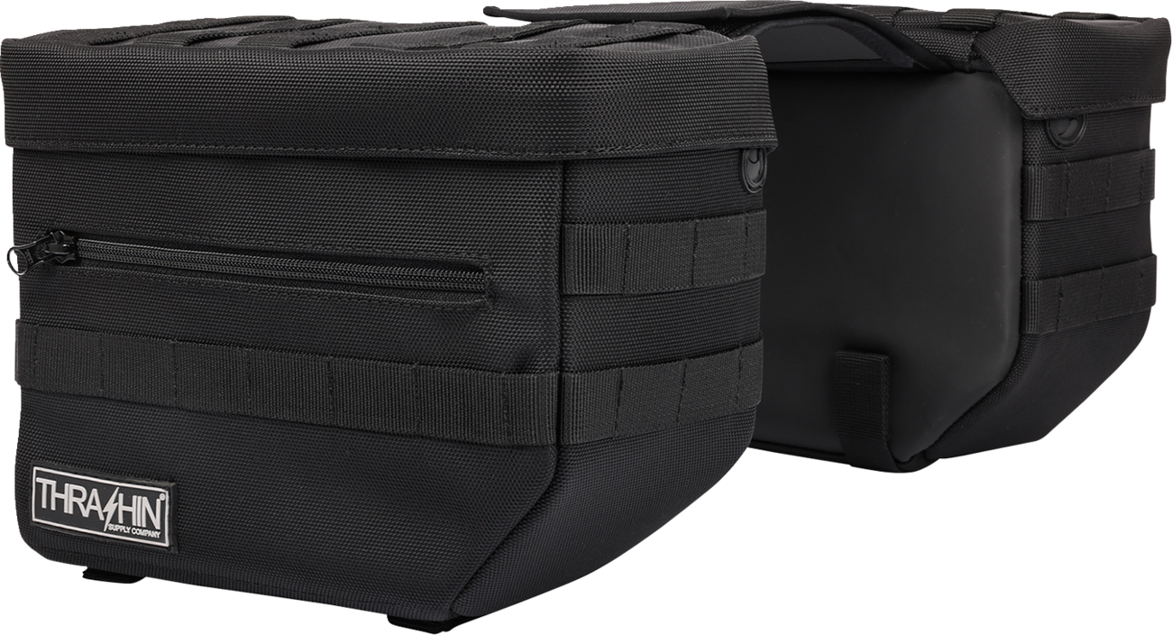 Thrashin Supply CO. Essential Saddlebags - Black