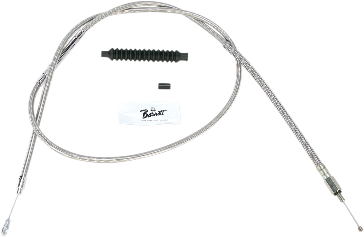 Barnett High-Efficiency Stainless Steel Clutch Cable For Harley-Davidson - +12" - '89-'06 Touring