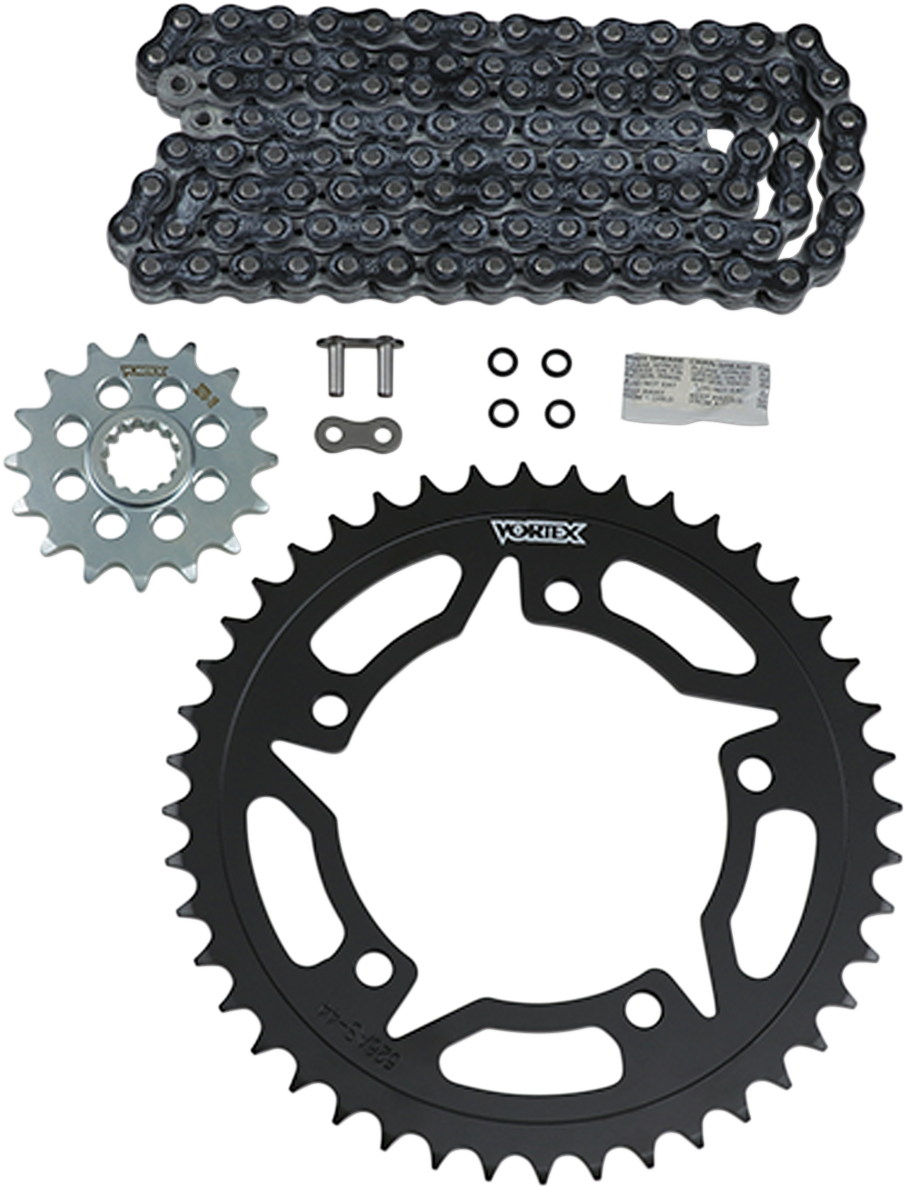 Vortex Chain And Sprocket Kit - HFRS - Black - Suzuki GSX-S 750Z