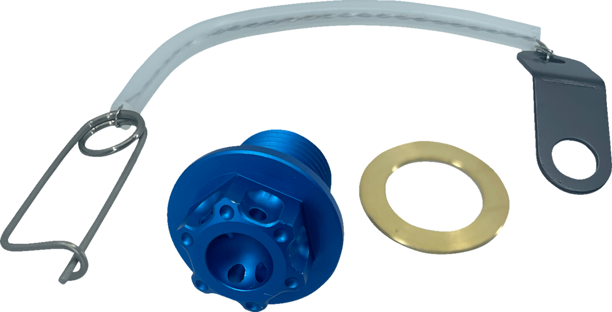 PSR Magnetic Drain Plug - M14 X 1.25 - Blue - Suzuki
