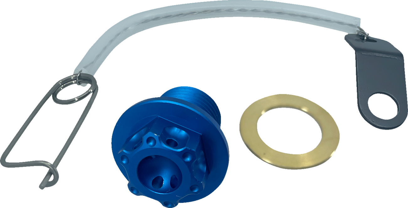 PSR Magnetic Drain Plug - M14 X 1.25 - Blue - Suzuki